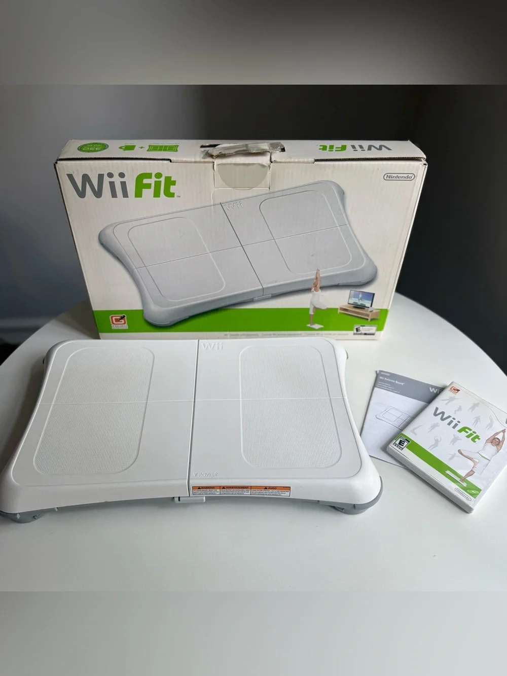 Nintendo Wii Fit Balance Board Bundle Tested And Working! w/Box & Game & Manual